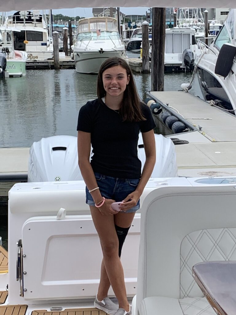 Young Lady on a boat